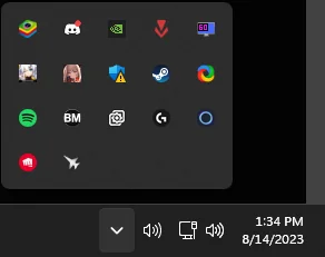 astrrixbtw's tweet photo. Windows has a lot of apps hiding in your System Tray that run in the background.

Right click your taskbar → Taskbar settings → Other system tray icons.

Turn off apps you don’t need.

These background apps can use:

RAM
CPU
startup time

Fewer tray apps = less stuff running = better performance.