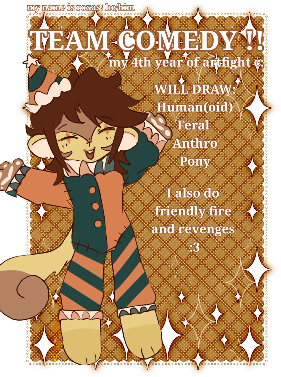 sunnyflapjacks's tweet photo. ok repost cuz the last one broke YAAAAY ARTFIGHT SEASON 
https://t.co/cNzFmoHAGZ https://t.co/I5PjdISa9J