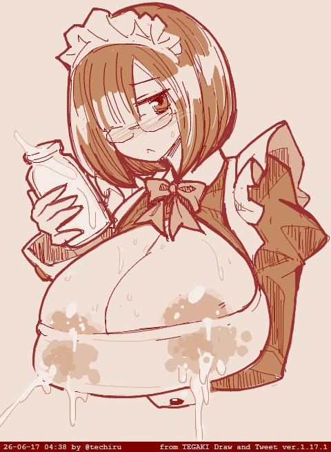 「盛乳零乳溢乳」|ちる/コバヤシくんのイラスト