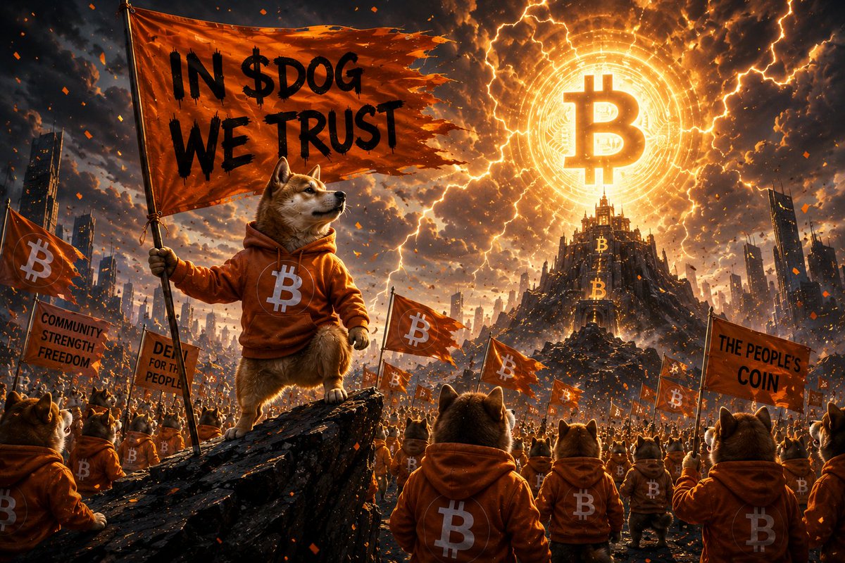 Pixeell's tweet photo. the best days are still ahead...

HODL $DOG 🧡 💪 https://t.co/Fpn1rVp8Fm