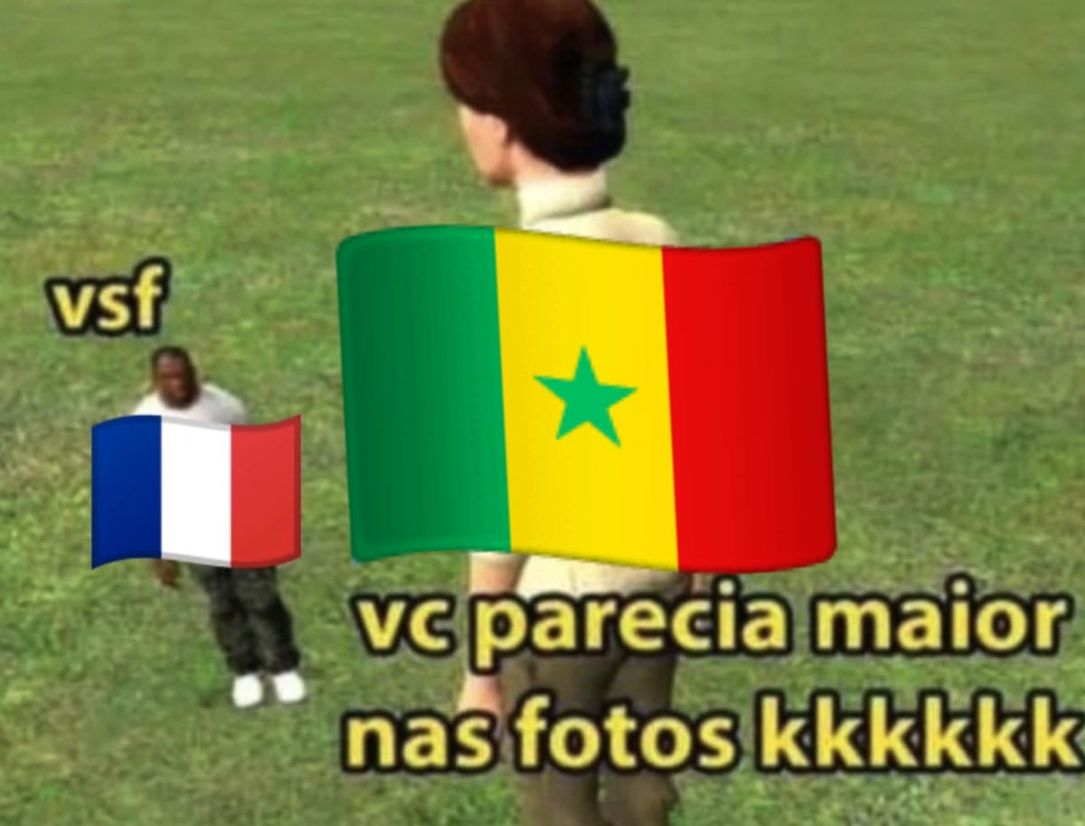 snowsxcx's tweet photo. A França é pura ilusão. KKKKKKK #FRAxSEN #FifaWorldCup https://t.co/nMqnaKcGtG