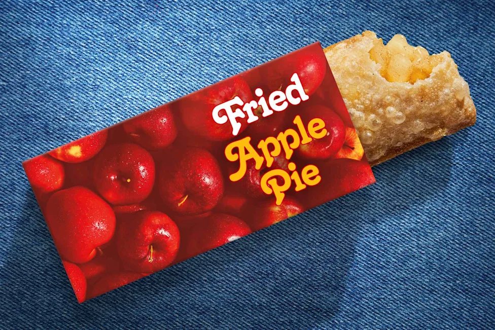 Milajoy's tweet photo. To celebrate America’s 250th birthday, McDonald's is bringing back fried apple pies, for the first time in over THIRTY years. 

You Millennials, Gen Z, and Gen Alpha are in for a treat. https://t.co/BubWgQlt4Z