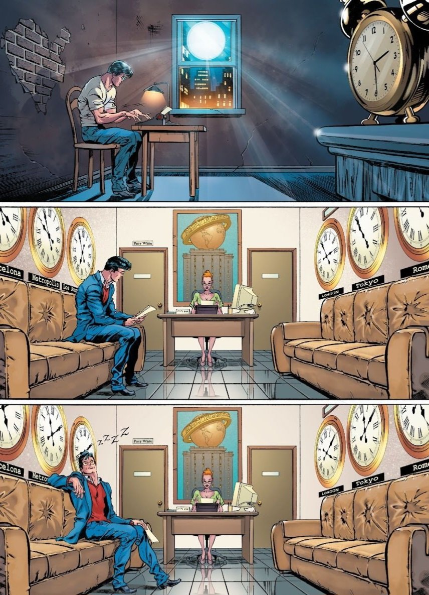 CQuill97's tweet photo. There is such genius and irony behind the Clark Kent mask. Everyone thinks Superman is a god who flies above the Earth and never takes off the cape, they can't even imagine someone so powerful being anything else. Meanwhile the reality couldn't be further from the truth: https://t.co/a1XWgSOnBx