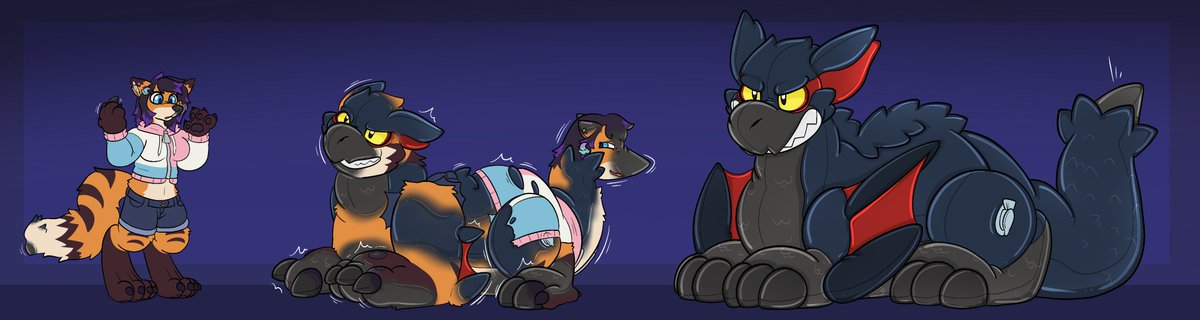 DizzyDreadful's tweet photo. Finished YCH For:
HazelNuttyBar on FA
#tf #transfur #transformation #udtf #pooltoy #permagrin #permasmile https://t.co/Po5GpaFME2