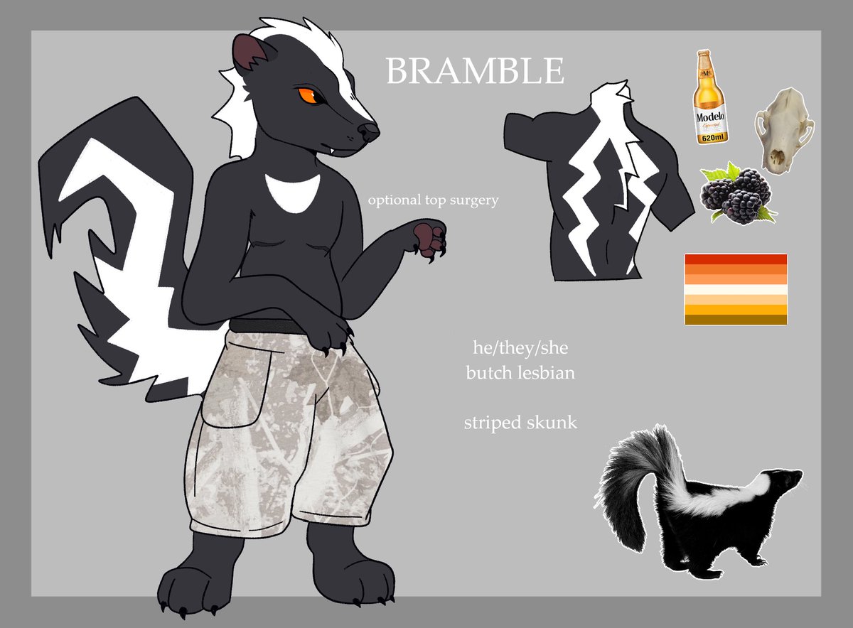 creedycat's tweet photo. bramble reference 🦨 https://t.co/llvcH441tK
