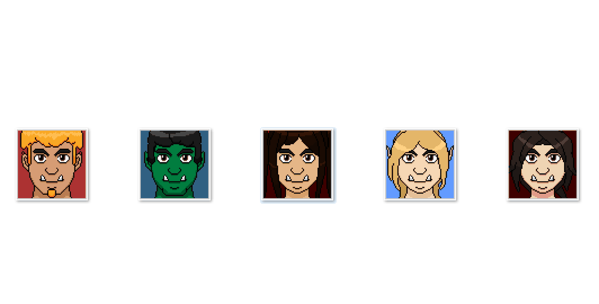 MaikaGames's tweet photo. Thanks to the new portrait maker, you can field an everyone is orcs party! 
#gamedev #indiedev #indiegame #pixelart https://t.co/Bvo7e7sWLf
