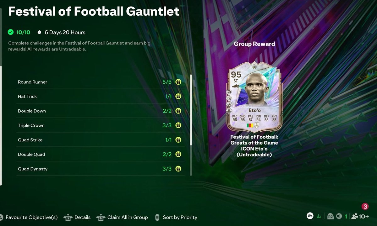 FIFA22_INFO's tweet photo. 🚨 Want all the big rewards

• 🇨🇲 95 Eto
• ✅ Big Packs 
• ✅ Token Rewards 

Check out below 👇👇👇 https://t.co/lLTqmnPJjQ
