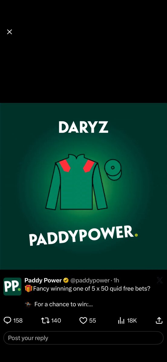 Richb1169's tweet photo. @paddypower https://t.co/bjbrhYAfju
