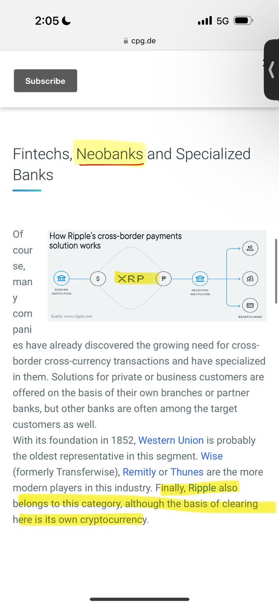 SMQKEDQG's tweet photo. Yes, Ripple is classified as a blockchain-based Neobank. ✅

Documented 2x.📝👇 https://t.co/6LeuGuLLyN