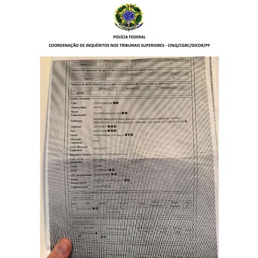 republiqueBRA's tweet photo. 🚨 🔍 Investigação aponta que Henrique Vorcaro, pai de Daniel Vorcaro, contava com pessoas atuando em seu favor dentro da PF; em sua residência, foi encontrada uma impressão de uma captura de tela do Sinapse, ferramenta de inteligência de uso restrito da corporação. https://t.co/Fi81b08dgz