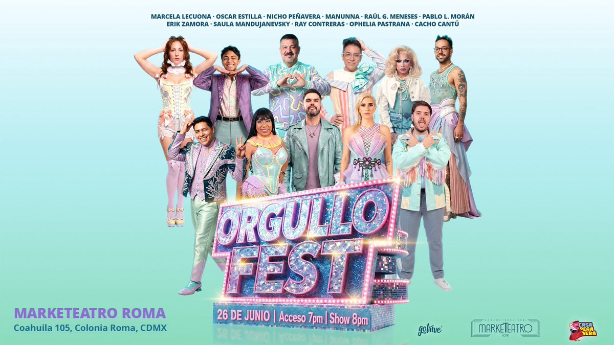 DijoNicho's tweet photo. 🌈MARTES DE GOLIIIVE -20% CDMX

Lenchafest 21 jun 
https://t.co/Rv99TPyxjB

OrgulloFest 26 jun 
https://t.co/evOnPRxIog https://t.co/pHhTtv2nlf