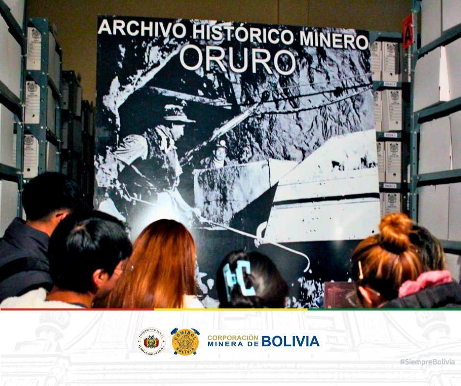 comibol_oficial's tweet photo. Entre papeles, máquinas y recuerdos, más de 500 visitantes recorrieron el Archivo Regional Oruro de COMIBOL durante la Semana de Museos 2026.
COMIBOL continúa poniendo en valor la memoria minera del país y acercándola a nuevas generaciones.
👉 https://t.co/Lo3QC78nKb
#COMIBOL https://t.co/HxovFhCztZ