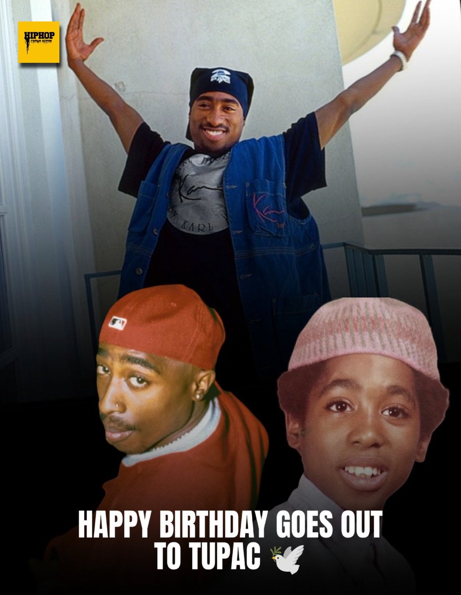 hiphopcnation's tweet photo. 2PAC would have turned 55 today 

R.I.P. 🕊️ https://t.co/qYqNesmhUb