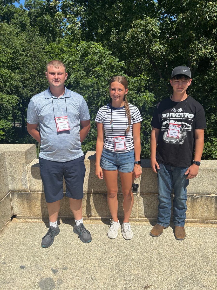 CumingCountyPPD's tweet photo. Youth Tour in Washington D.C. is off to a great start. We are so happy to have James Hunzeker, Ramsey Arduser and Aiden Field representing CCPPD. Enjoy your week! (Thank you to Sonya for sharing the picture)
#YouthTour #Nebraska #CCPPD https://t.co/zSiCvXaAxH