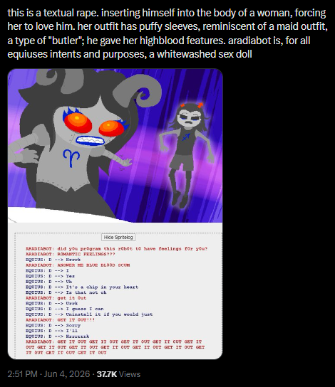 Homestuck Anonymous tweet media