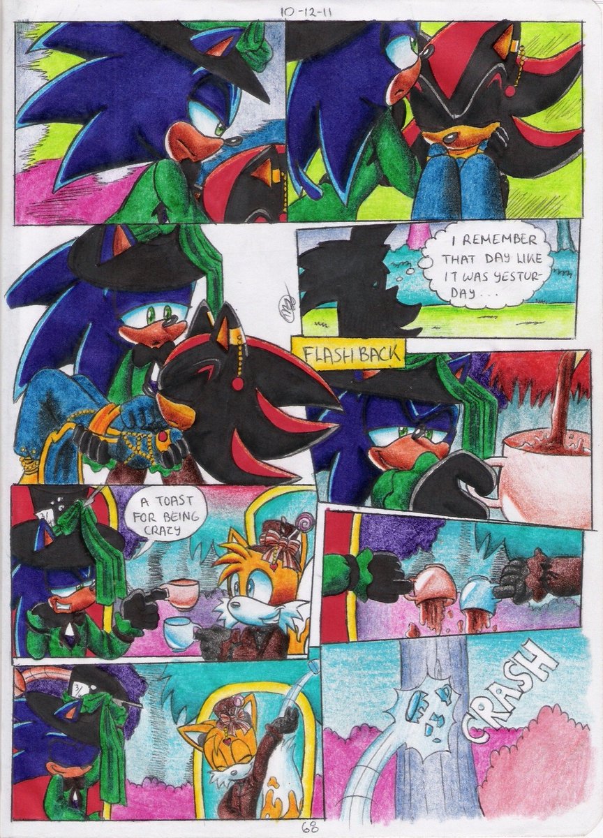 Auro_Doughnut's tweet photo. Amy in Wonderland pages 65-68
#amyrosefanart #sonictheheghedog #sonicthehedgehogart #rougethebatfanart #tailsthefox #silverthehedgehog #creamtherabbit #shadowthehedgehog #blazethecat #espio #vector #sonadow https://t.co/LtFFpg5CYY