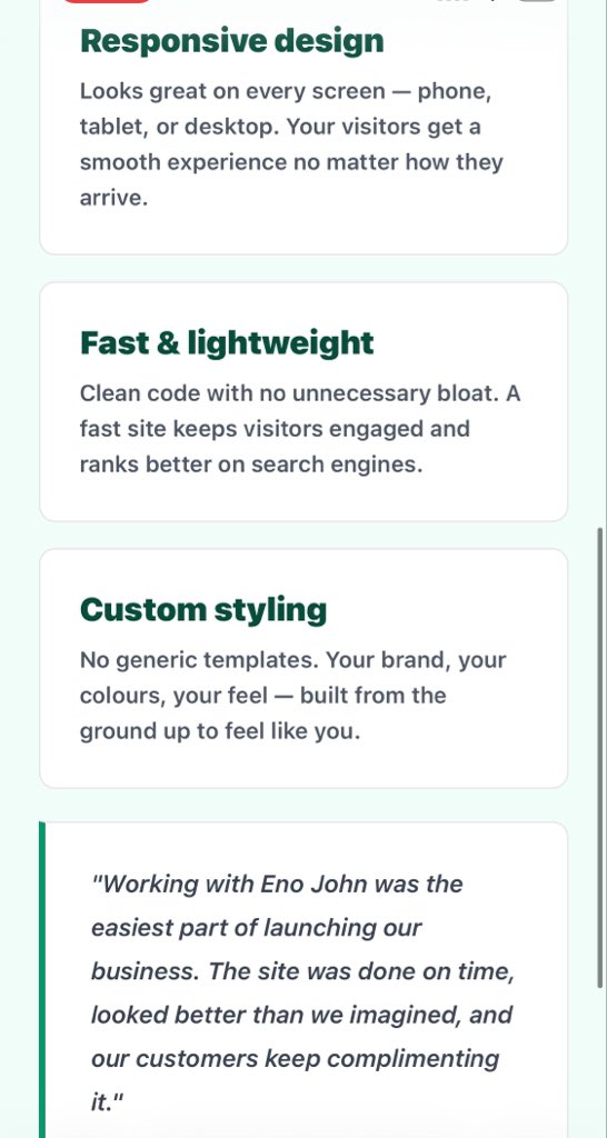 madamEnos's tweet photo. Another step forward in my coding journey. 💻✨

Check out my portfolio:
https://t.co/zUrVp9i62Z

#FrontendDeveloper #BuildInPublic https://t.co/lARdXRomd0