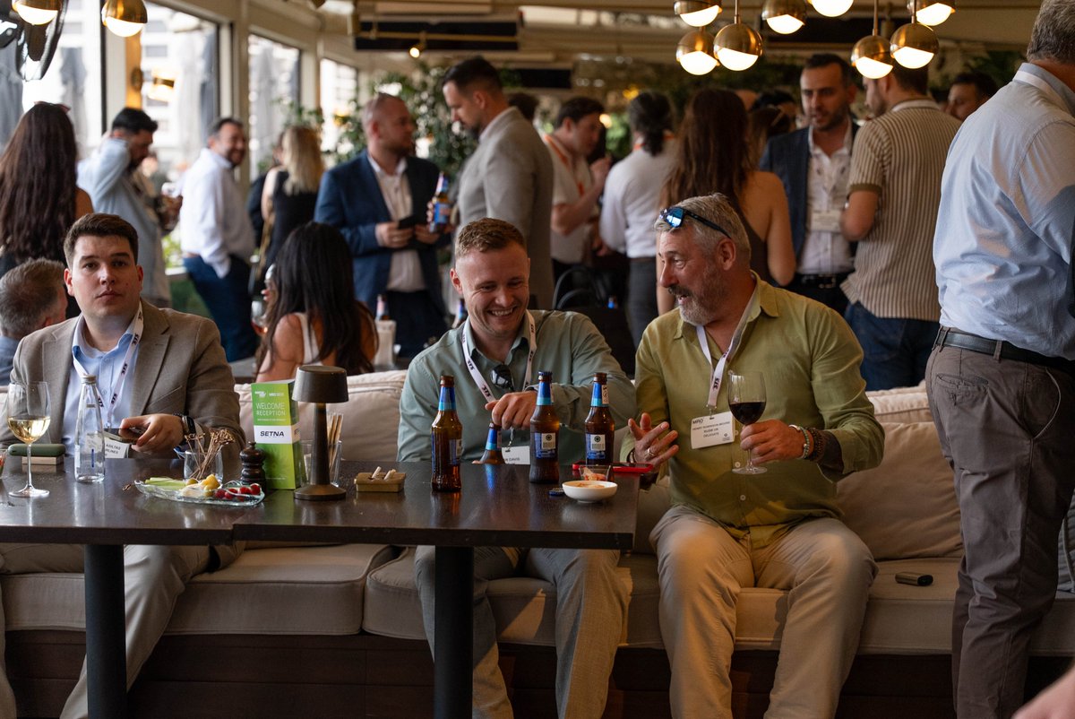 AvWeekEvents's tweet photo. 🎉 Amazing turnout at tonight's #MROBEER Welcome Reception sponsored by Setna iO!

Great to see everyone in Istanbul 🇹🇷

📍 Tomorrow: ✈️ Registration: 8:30 AM ✈️ Opening Remarks: 9:30 AM

See you in the morning!

#AviationWeek #Aviation #MRO https://t.co/xP0mJN3r0K