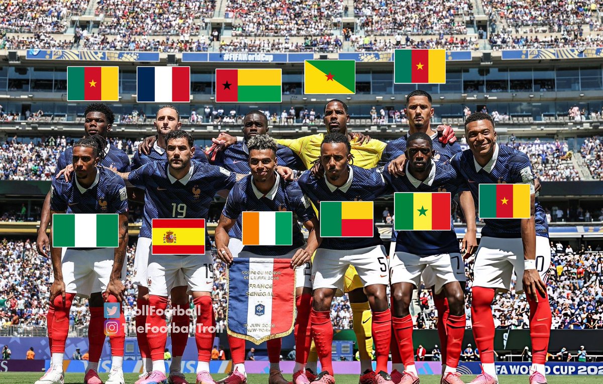 HHGG1940's tweet photo. @ActuFoot_ EDF des non Français 😂 https://t.co/NldfupBwEk