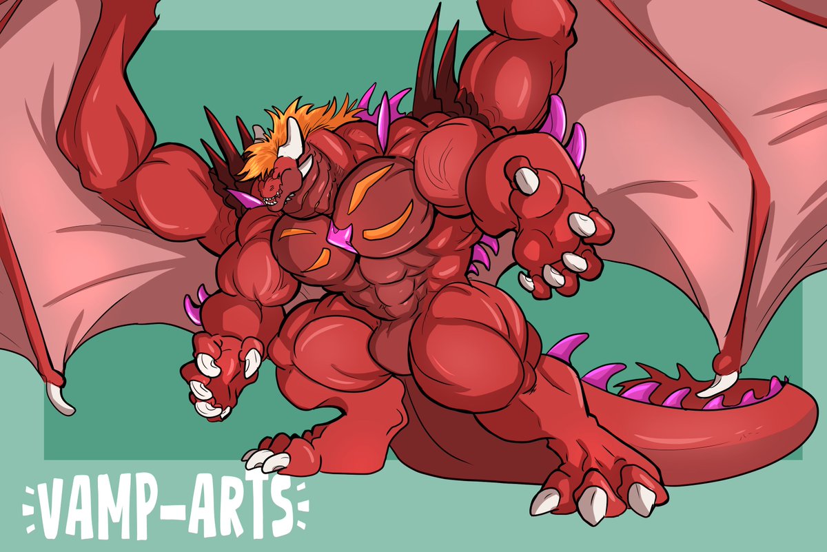 Big beefy boy commissioned as a gift from @TheBoxedIdiot to their