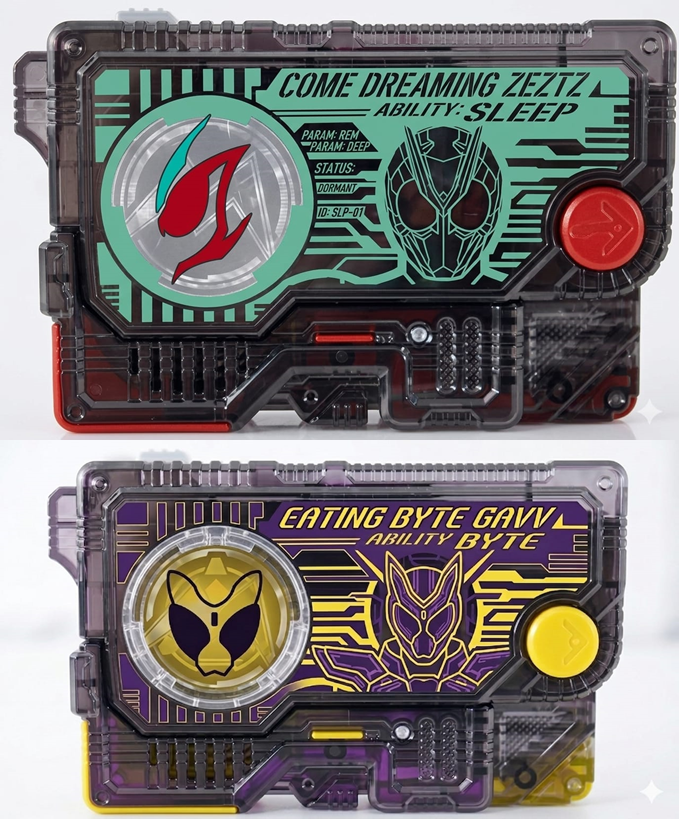 gtrvariedades's tweet photo. ガヴとゼッツのプログライズキー
#仮面ライダーゼロワン #仮面ライダーガヴ #仮面ライダーゼッツ https://t.co/IC1onsakMH