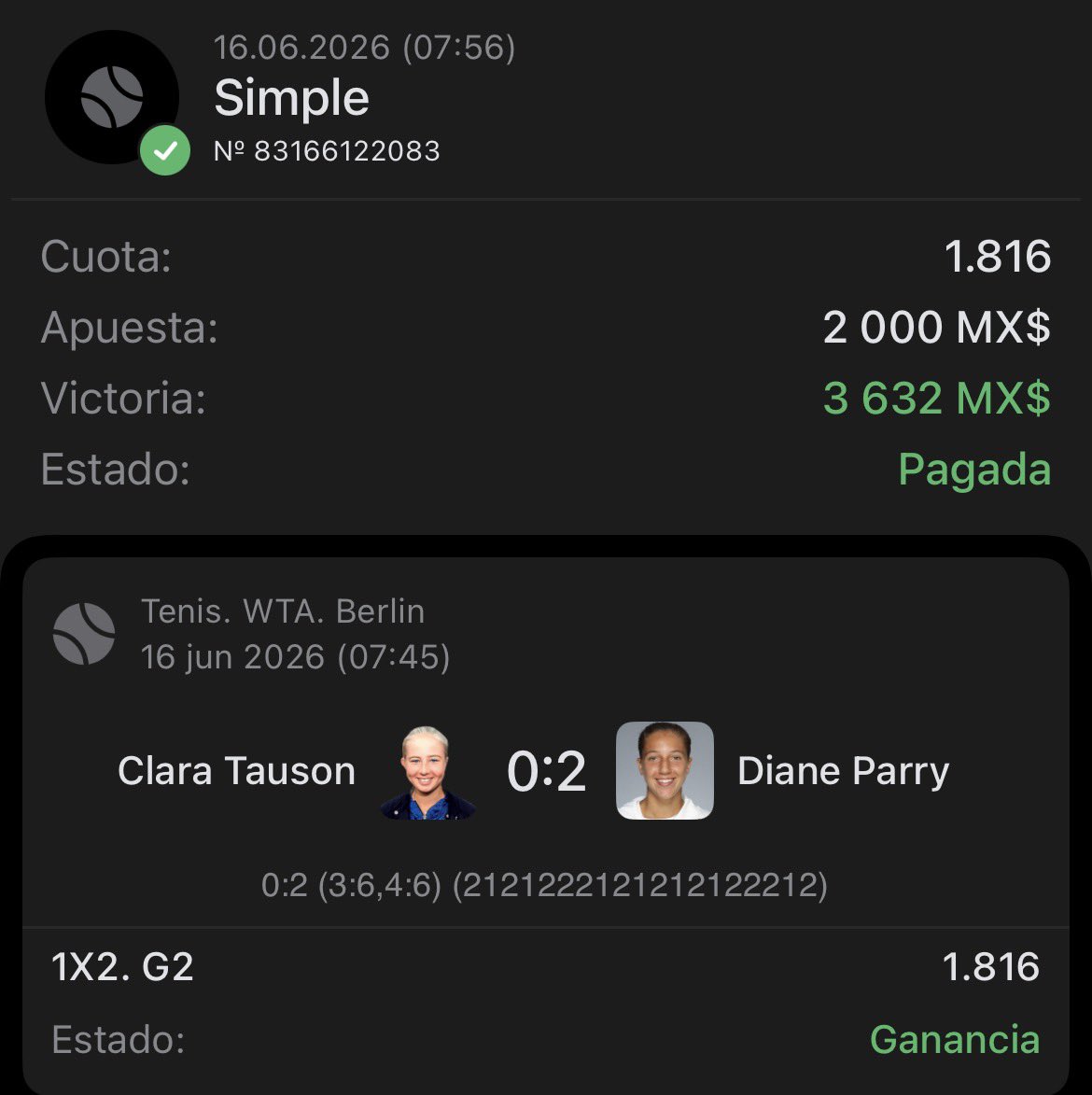 7overtime's tweet photo. De verdad si tú tipster no cobró en el partido de Francia que se vaya a jugar roblox 🤣

FREE PICK DIANE PARRY ML (-121) ✅
FREE PICK BUSE ML (+116) ✅
OVER 2.5 GOLES (+163) ✅

No sé qué esperas a unirte a la 7neta 🫪🔥
Manda DM con la palabra “PROMO MUNDIAL” y te mando la información 🫡
@overtime79