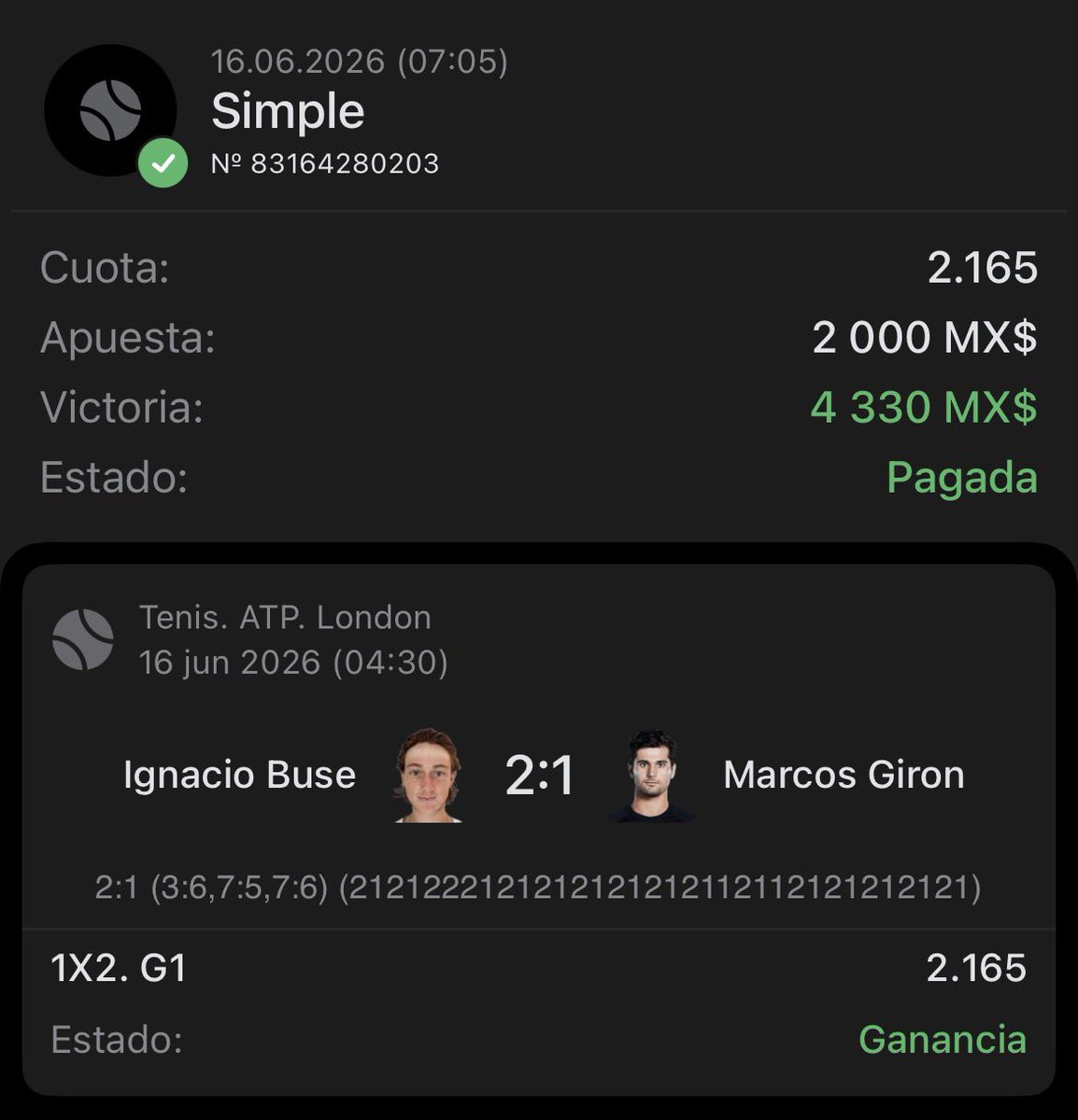 7overtime's tweet photo. De verdad si tú tipster no cobró en el partido de Francia que se vaya a jugar roblox 🤣

FREE PICK DIANE PARRY ML (-121) ✅
FREE PICK BUSE ML (+116) ✅
OVER 2.5 GOLES (+163) ✅

No sé qué esperas a unirte a la 7neta 🫪🔥
Manda DM con la palabra “PROMO MUNDIAL” y te mando la información 🫡
@overtime79