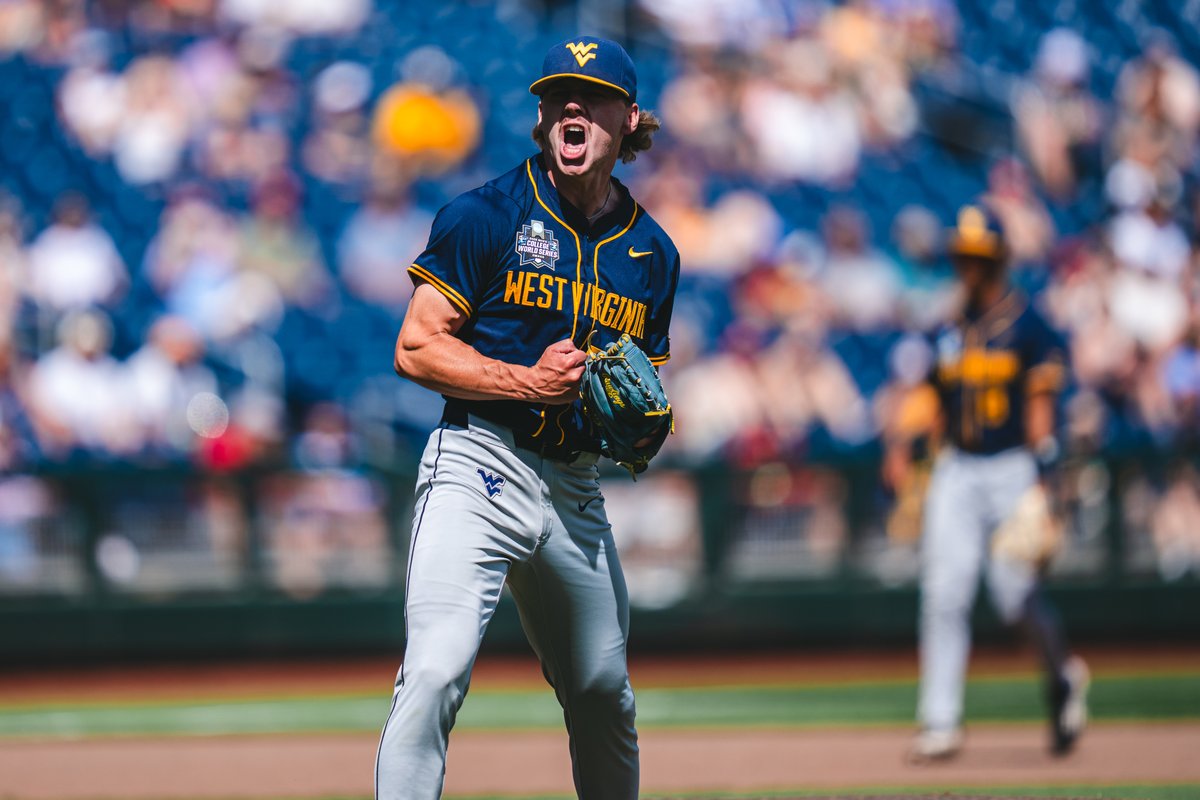 WVUBaseball's tweet photo. REESE 🔥 https://t.co/gsCHDOZT69