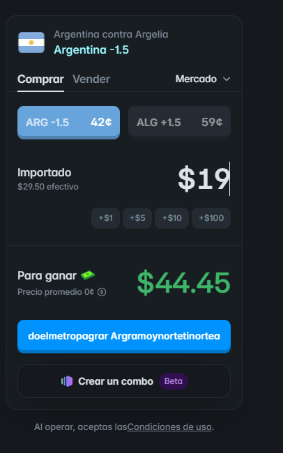 GiruxNft's tweet photo. 🔥 Segundo movimiento del día

✅ Francia ML ✔️

Ahora voy con:

🇦🇷 Argentina -1.5

Lectura: victoria cómoda de Argentina.

Marcador estimado: 3-0.
@Polymarket @picks @parley @Argentina https://t.co/7TyFZNmqVI