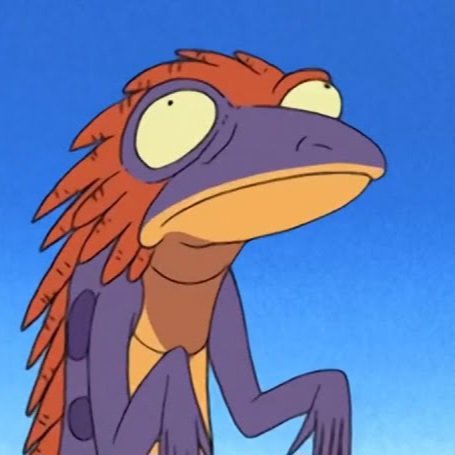 pixelsushis's tweet photo. He really looks like the lizard he was beefing with https://t.co/1QwvmSXsVs