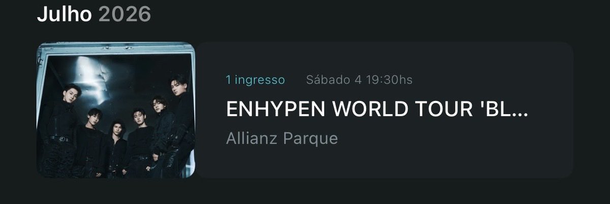 thamiifranco's tweet photo. Oi, gente! Estou vendendo um ingresso, pois não vou conseguir comparecer ao evento. Quem tiver interesse, pode me chamar no privado para mais informações. #enhypen #kpop #ticketmaster https://t.co/FjI6NskP8R