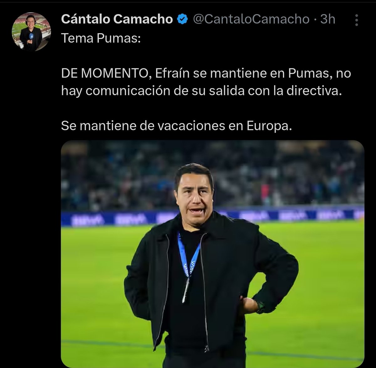 PabloFT25's tweet photo. @CantaloCamacho Así como narras, informas https://t.co/HxNwW4NUbB
