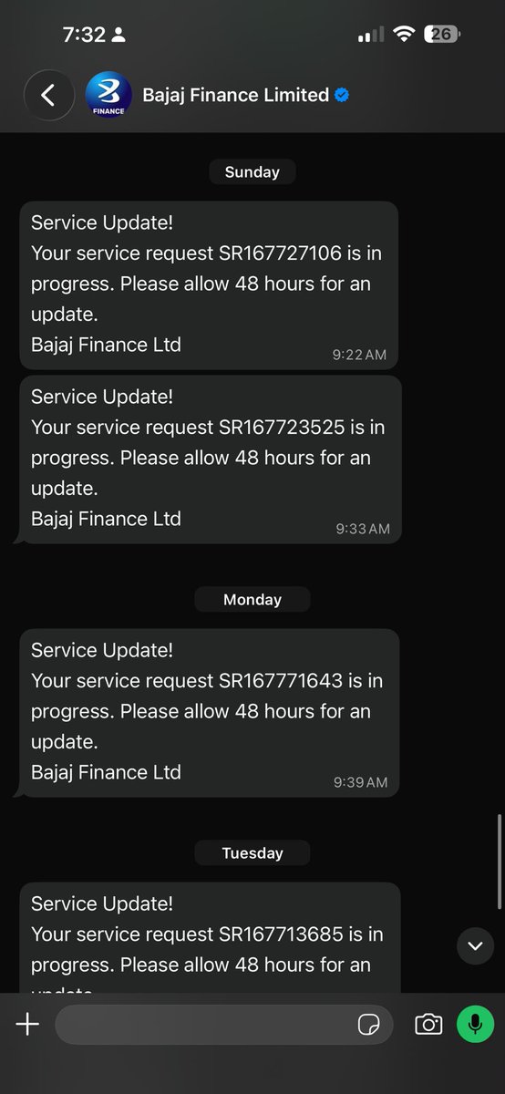 p_aeon's tweet photo. @Bajaj_Finance Tell me how many times 48 hrs you need guys ye just interest charge kr rhe ho i will sue you in the court https://t.co/HuIBPS3qwJ