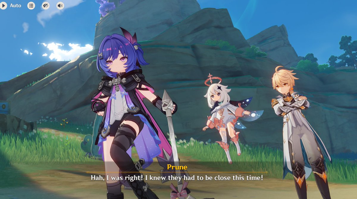 pairedblessings's tweet photo. #eventchat
Aww, Prune is just a lonely kid. Also, Prune gets Klee to call her 'jiejie' Aaaah my heart https://t.co/Usiaq7EdrD