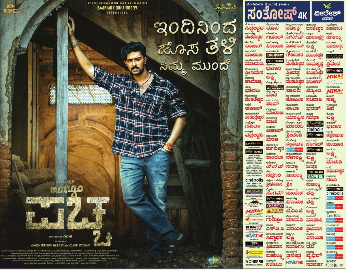 RajdhaniHaiklu's tweet photo. #MangoPachcha in Cinemas Now 💚
#Appuliveson #SanchithSanjeev #KaajalKunder #KicchaSudeep #PriyaSudeep #Viveka #KRGStudios #SupriyanviPictureStudio #RajdhaniHaiklu https://t.co/Mee4i6hv2s
