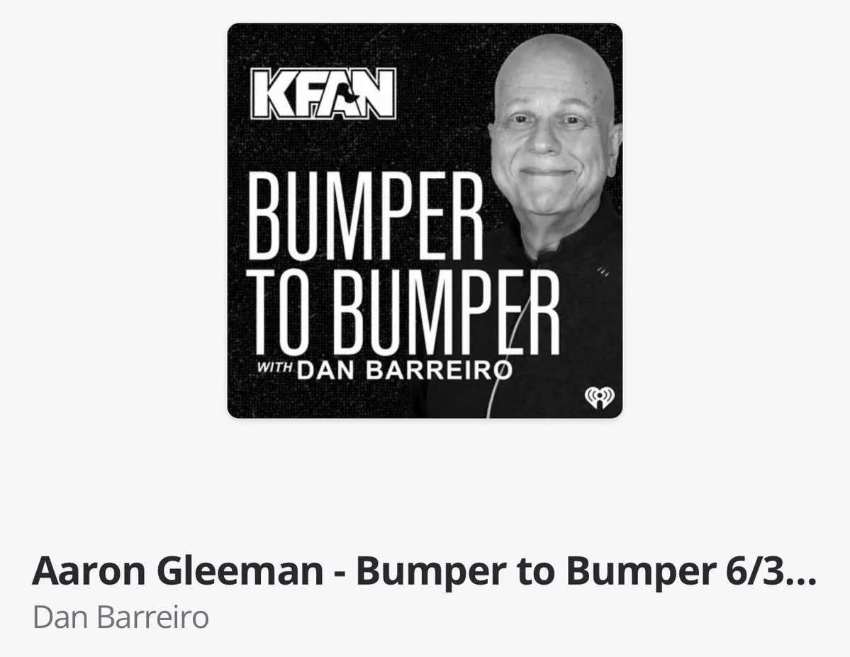 AaronGleeman's tweet photo. Here’s the full hour I spent in studio with @DanBarreiroKFAN talking Twins and Timberwolves.

Apple: https://t.co/y2d3pBuxBm

Spotify: https://t.co/UHa8TgpZ3s

iHeart: https://t.co/z6qHxWv8v4 https://t.co/coG01Sx9C1