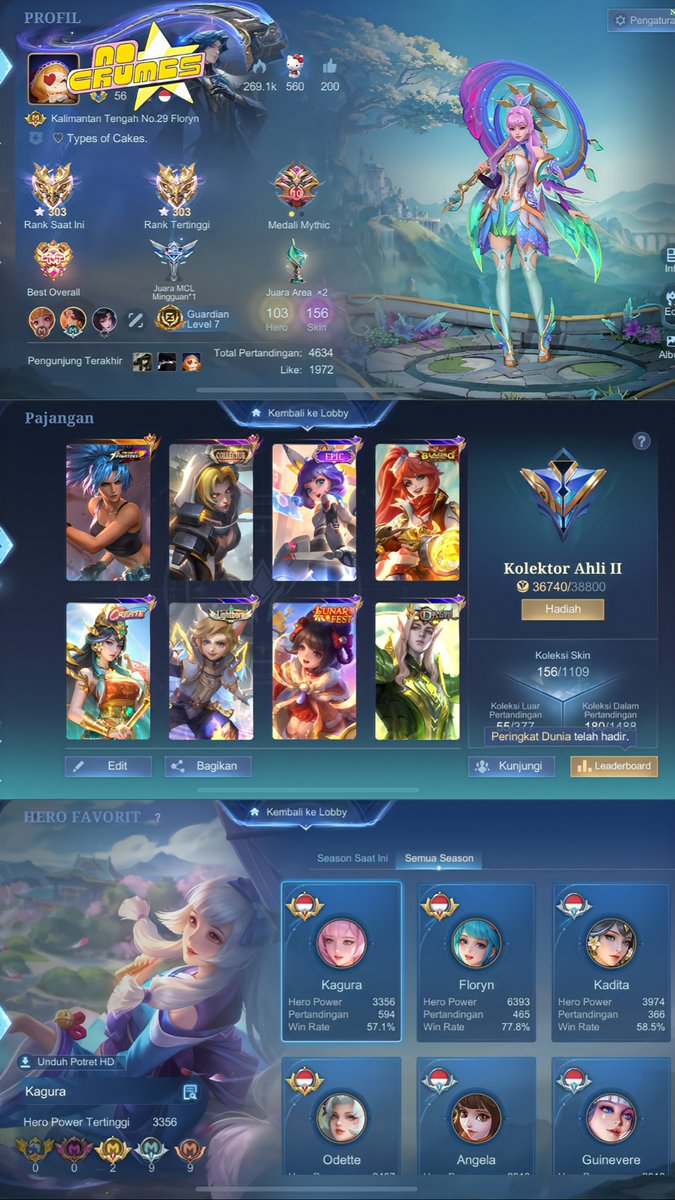 cuqkdni's tweet photo. wts akun ml ex immo 303
103 hero 156 skin (emblem max)
price? 170k nego https://t.co/mC6J2vdPwW