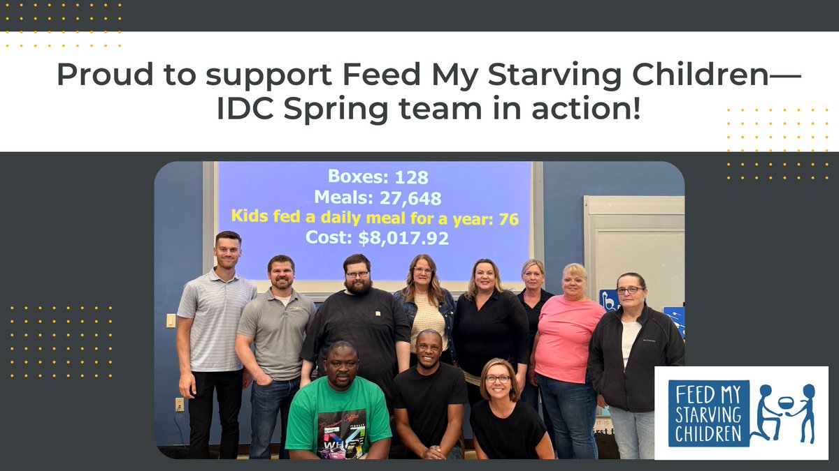 IDCSpring's tweet photo. Making a difference together!💙 https://t.co/5XsOWfvtUu