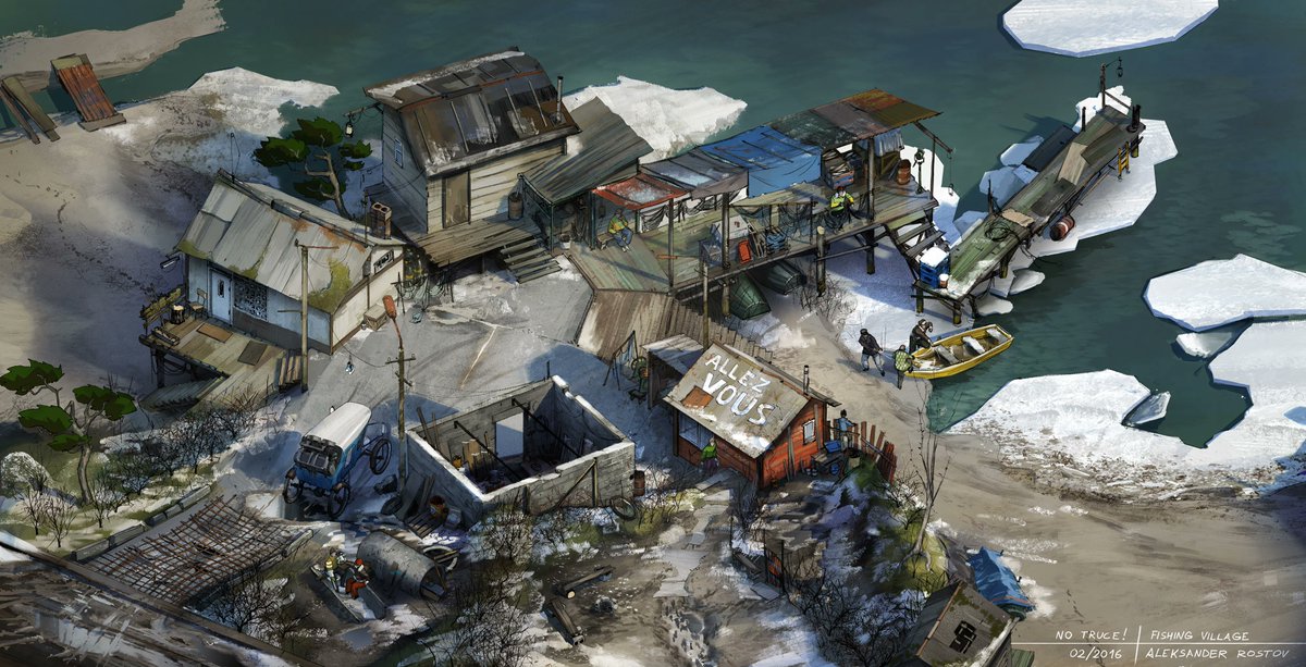 ArtShareHQ's tweet photo. 🎨 Concept art / Disco Elysium · "Locations"

— Aleksander Rostov https://t.co/4kevUmguax