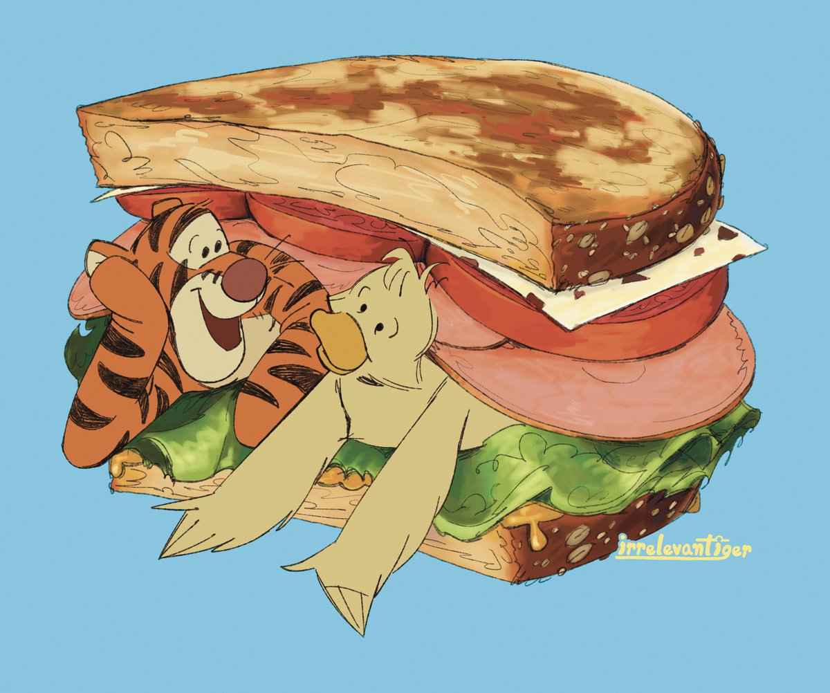 irrelevantiger's tweet photo. Stripedfeathers sandwichhhhh. Taking a huge bite and killing them 
[ #selfship ] https://t.co/3qkaRNHr69