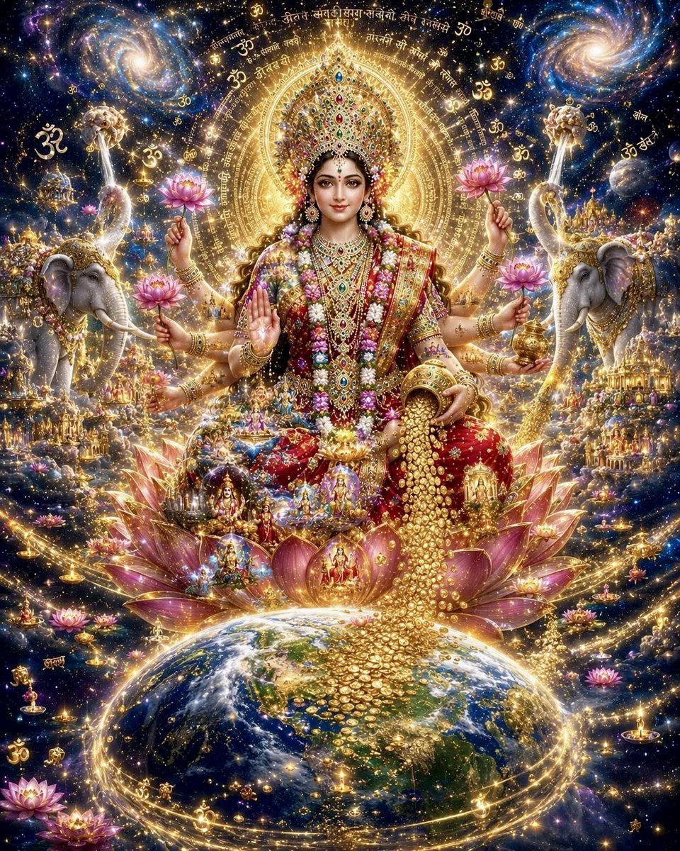 bigsansar's tweet photo. ॐ श्रीं ह्रीं श्रीं कमले कमलालये प्रसीद प्रसीद ॐ श्रीं ह्रीं 
श्रीं महालक्ष्म्यै नमः
जय मां लक्ष्मी 🌻🌺
🔥🌹 मंगलमय सुप्रभात https://t.co/y4moN1x9YM