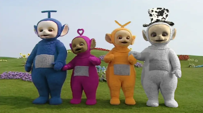 Tubbies_Confess's tweet photo. "Hear me out, 4 player multiplayer game with Radder, Lovey Dovey, Vixy, and White as the main characters" https://t.co/cUjMvj6Msi