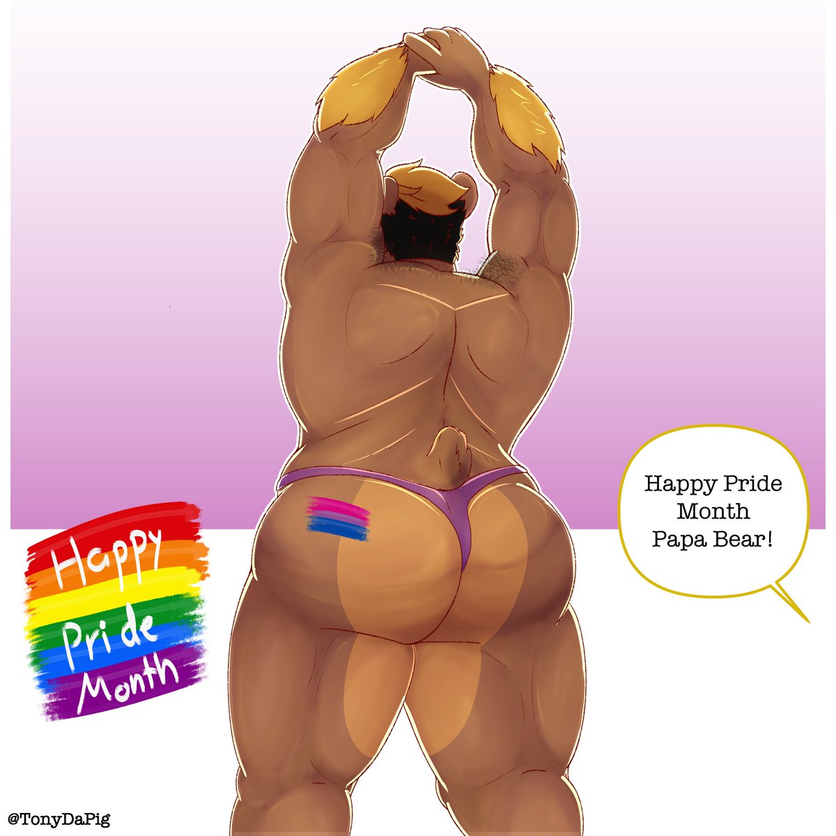 TonyDaPig's tweet photo. Happy Pride Month fellas! Enjoy some bear cake!~~

#PRIDEMONTH2026 #PRIDE https://t.co/LrJ5qOQ3th
