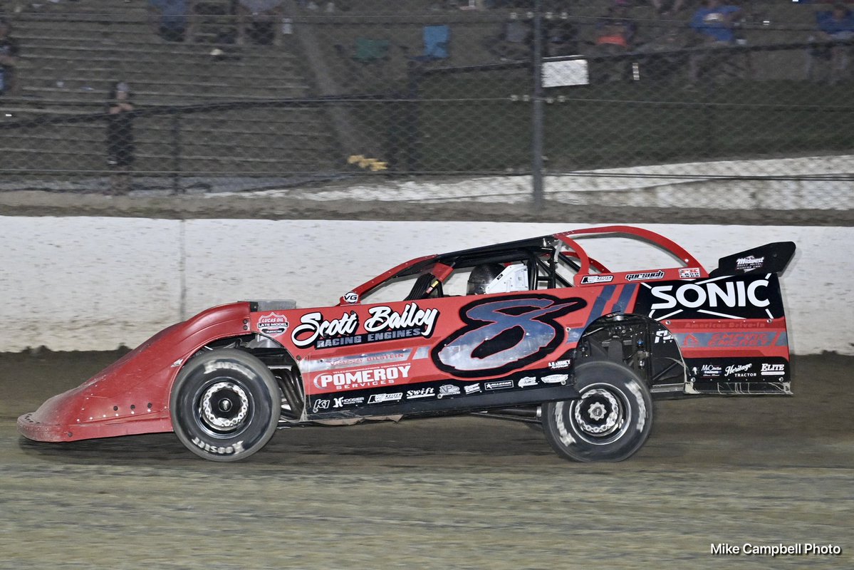EldoraSpeedway's tweet photo. Dillon McCowan wins Thursday’s Preliminary B-Main #2 🏁

Also Transferring to The Feature: 

2. Justin Duty
3. Dan Ebert

#DLMDream https://t.co/s1Oo1wBeg6
