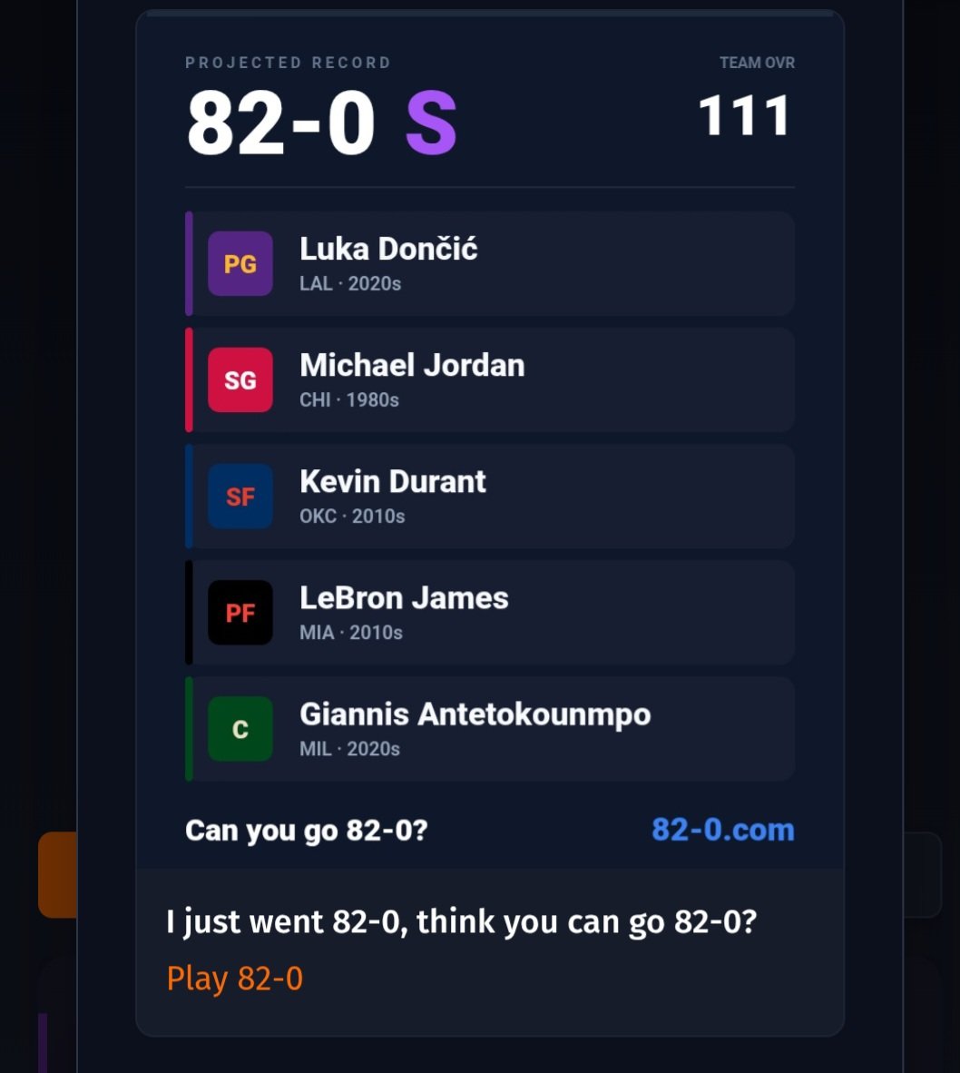 Popsutten's tweet photo. Might be the luckiest 82-0 run ever https://t.co/lnj4W8nlBu