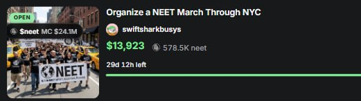 ctrlvolk's tweet photo. @FabianoSolana Organize a NEET March Through NYC is at $14k bounty https://t.co/ymJeMMhVcm