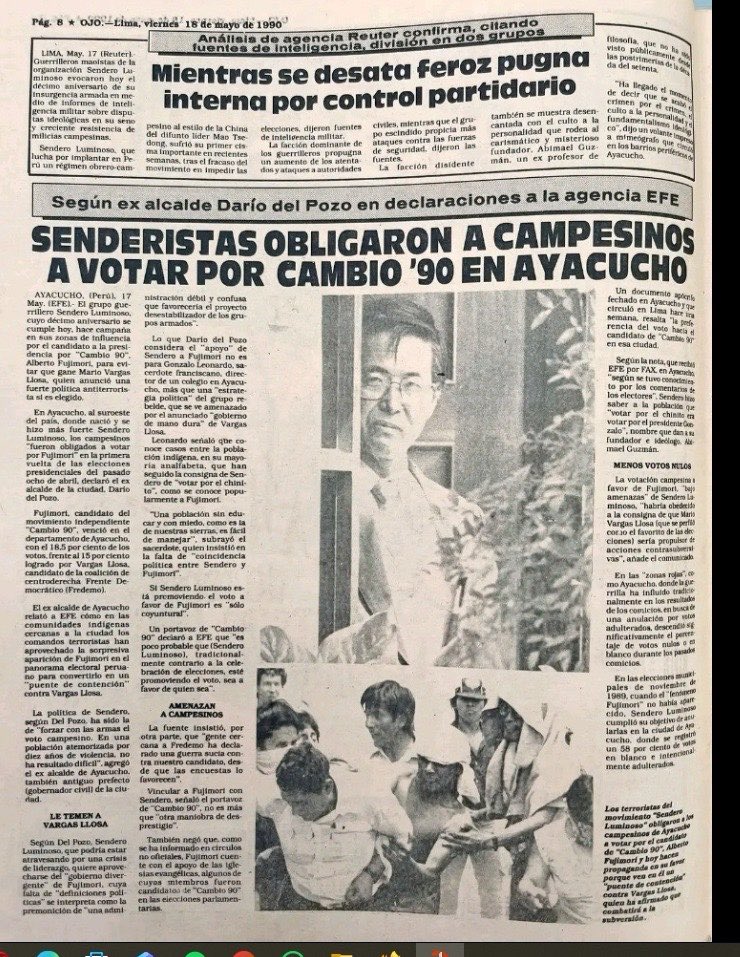 arturoayala_3's tweet photo. Hasta a Fujimori lo terruqueaban. Es la vieja práctica de la derecha. Y siempre es mentira. Hasta ellos lo saben. https://t.co/78rbpV4cKq