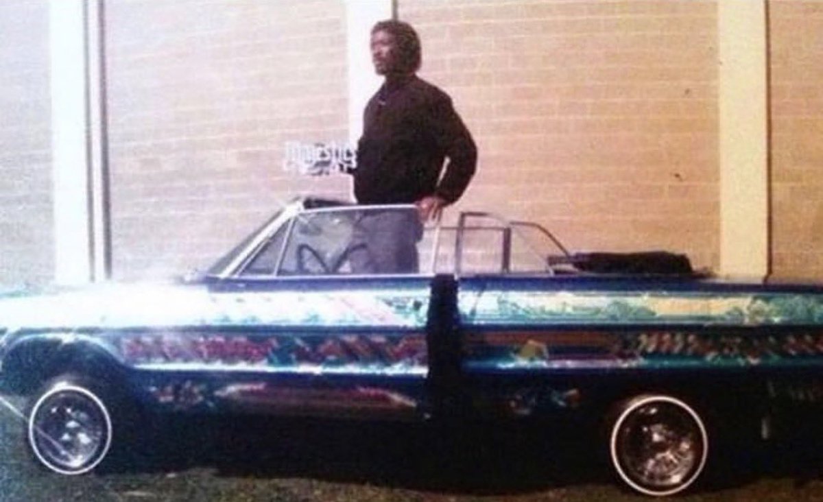 _ValTown_'s tweet photo. OG Turtle in the ‘63 rag (Chevy Impala Convertible), previously owned by OG Lil Willie. https://t.co/sbkVFWn5Wy
