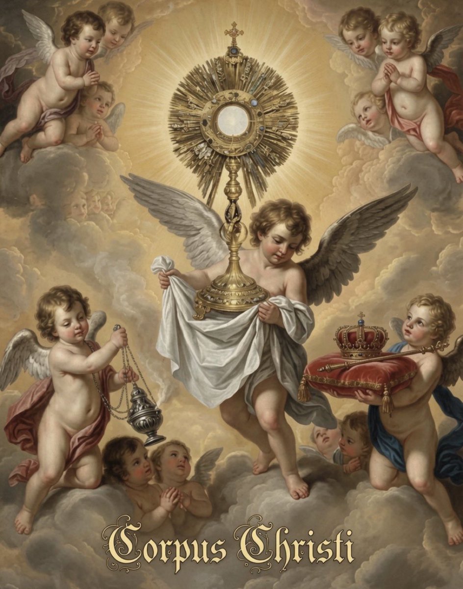 george_hitti's tweet photo. BLESSED FEAST OF CORPUS CHRISTI. 💛 https://t.co/mhsxkiyVFq