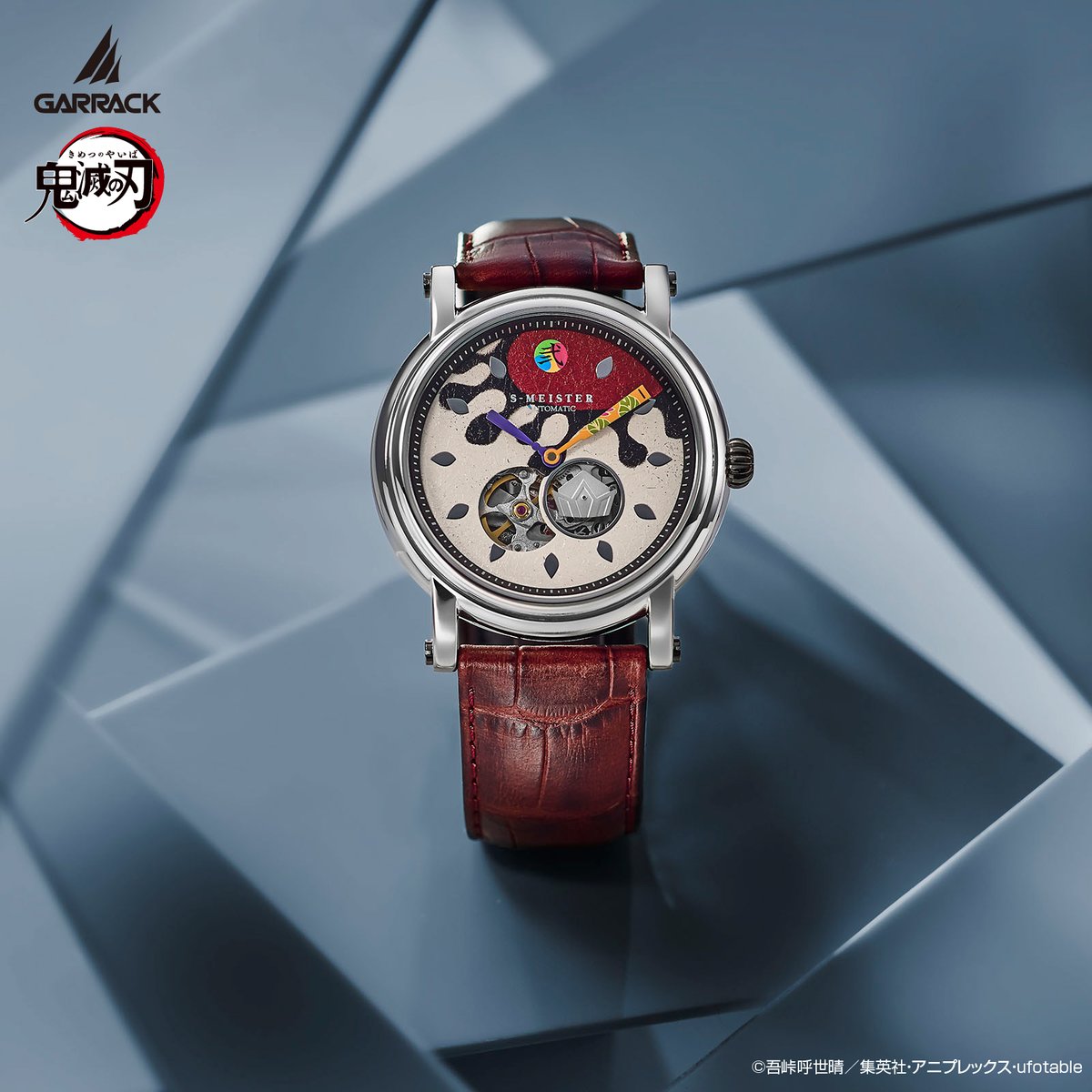 GARRACK_watch's tweet photo. ＼ 本日発売 ／

鬼滅の刃と日本の伝統工芸「金沢箔」を使用した
メイドインジャパンの機械式時計から��作が登場。
童磨、猗窩座、獪岳をイメージした3モデルが本日6月5日より発売。

詳細、ご購入はこちらから。
https://t.co/3DO0lSg4Uc

#鬼滅の刃
#腕時計
#demonslayer
#garrack https://t.co/dF5vspC1i2